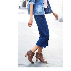 Women's Vionic Rory Black Leather ankle boots